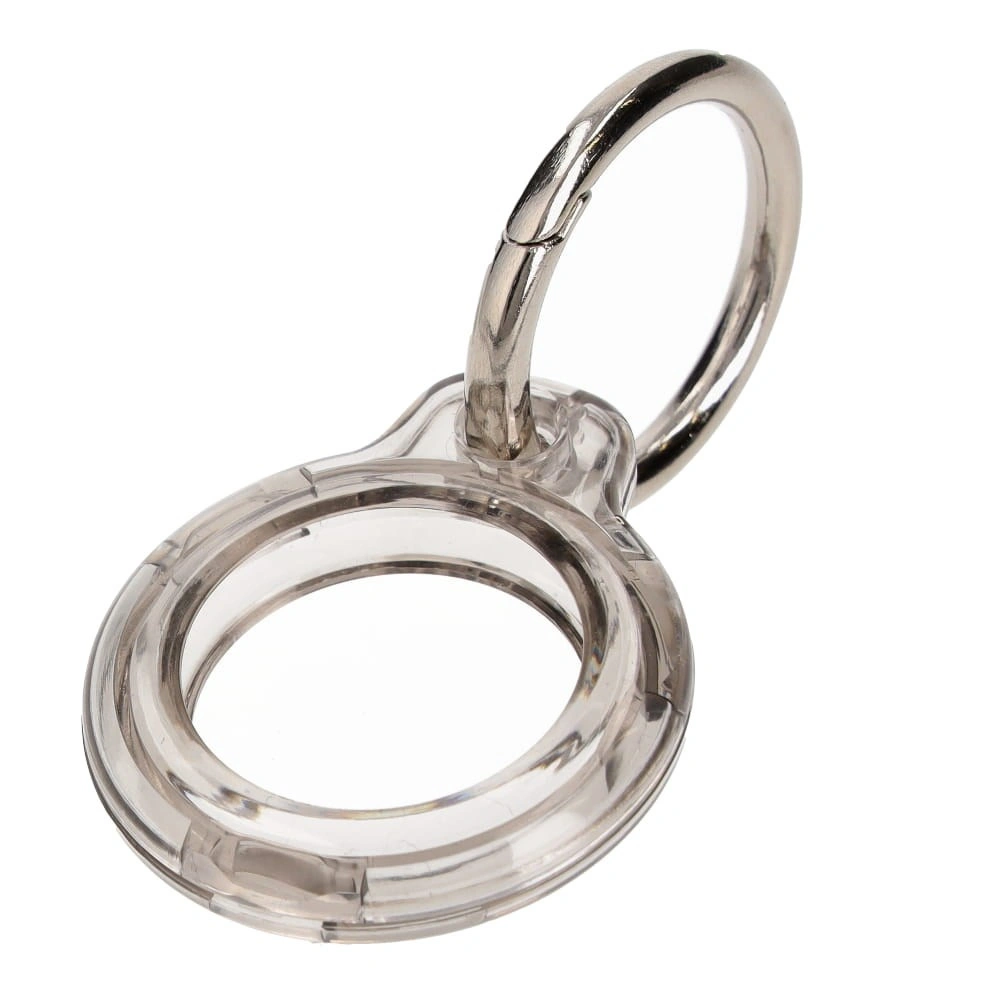 Bizon Case Locator Keychain Apple AirTag clear-black