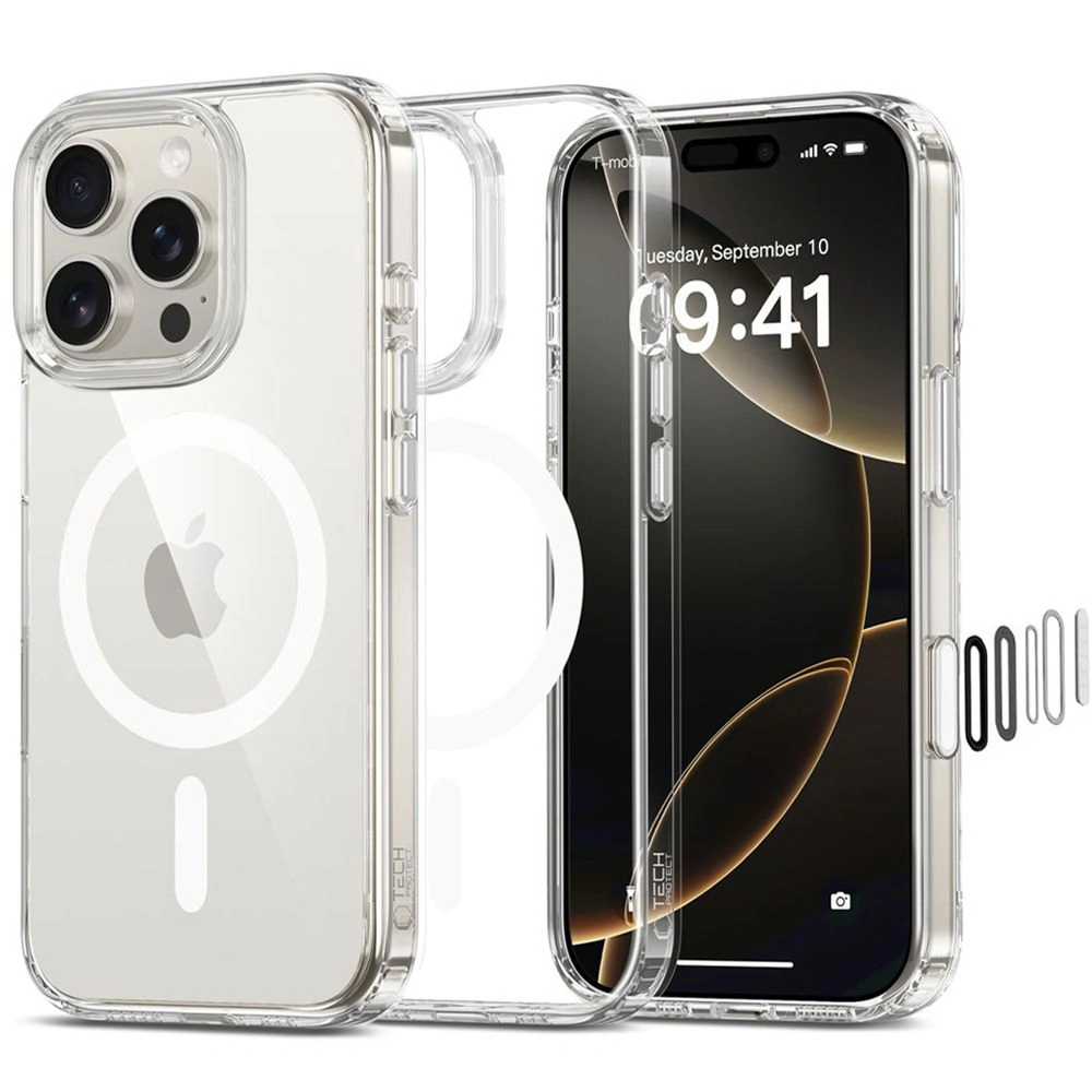 Tech-Protect Flexair Hybrid CC MagSafe Apple iPhone 16 Pro Clear