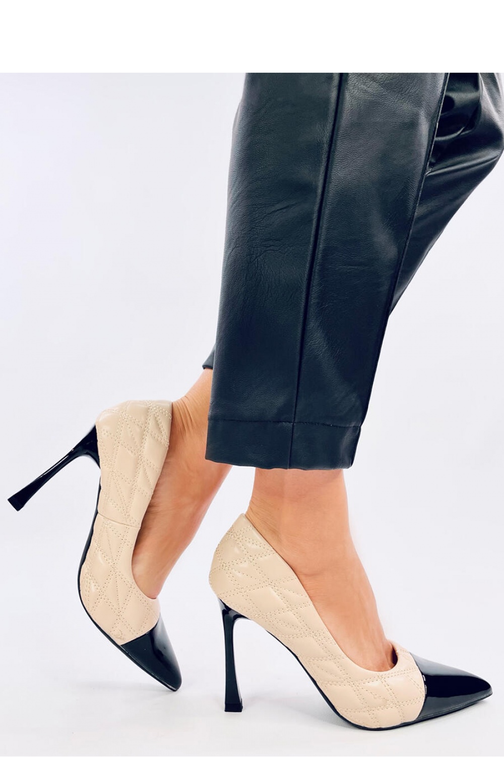  Strappy high heels model 192739 Inello  beige