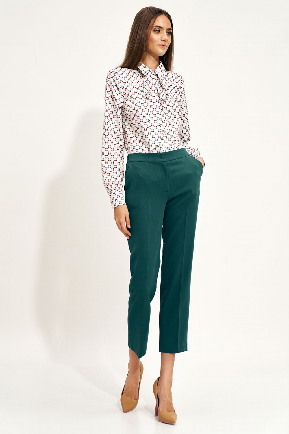 Women trousers model 171279 Nife green Ladies