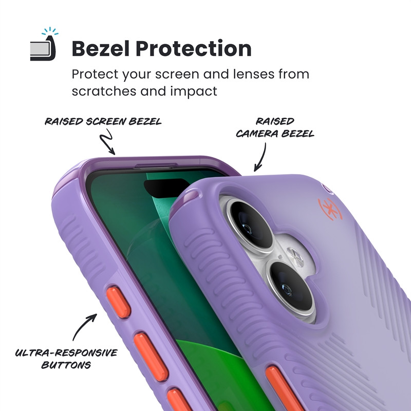 Etui Speck Presidio Lux Grip MagSafe do Apple iPhone 17 (Purple Fade/Magic Purple/New Poppy)