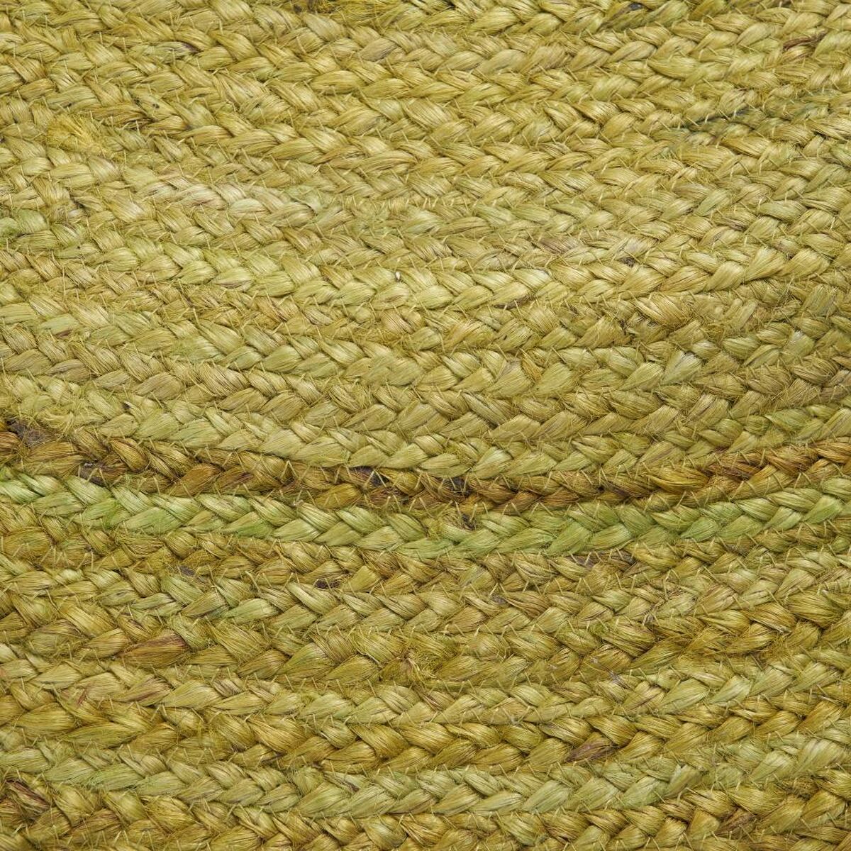Teppich grün Jute 120 x 120 cm