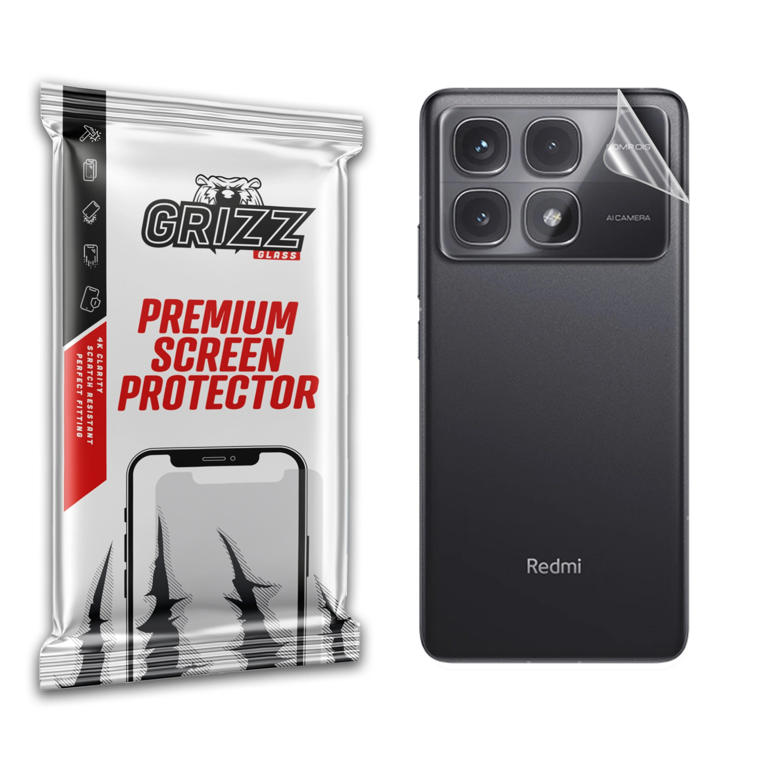 GrizzGlass SatinSkin back film for Xiaomi Redmi K70 Ultra
