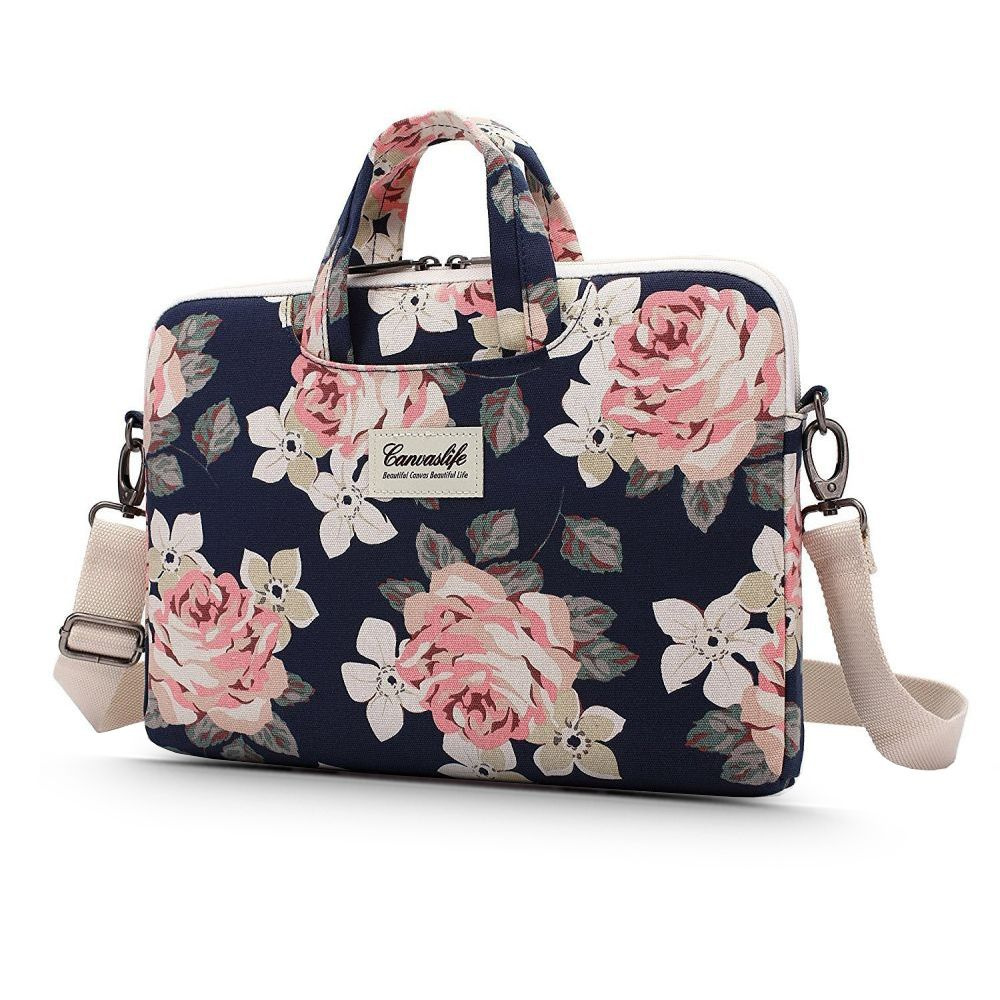 Canvaslife Briefcase Bag 15-16 inch Navy Rose