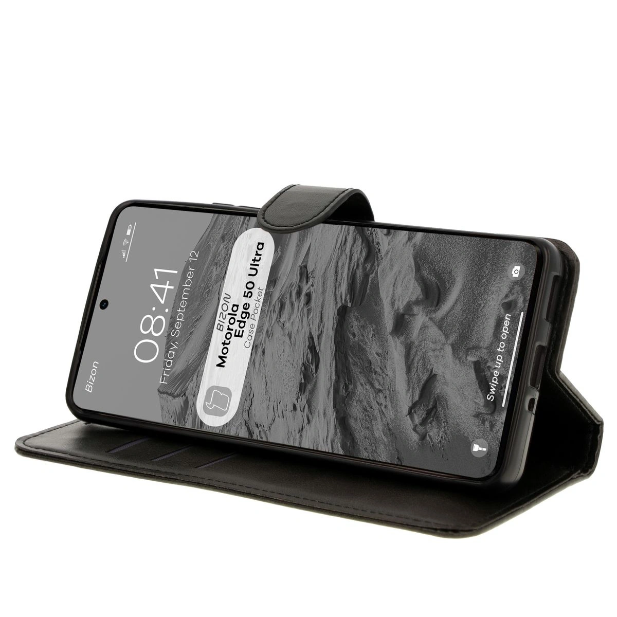 Bizon Case Pocket Motorola Edge 50 Ultra black