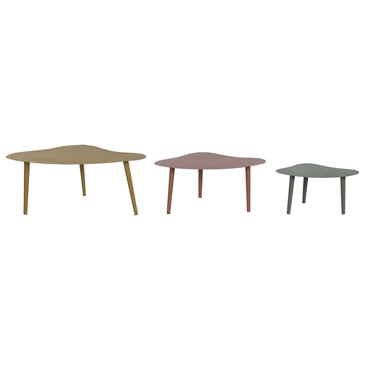 Set of 3 tables DKD Home Decor Iron 100 x 60 x 41 cm