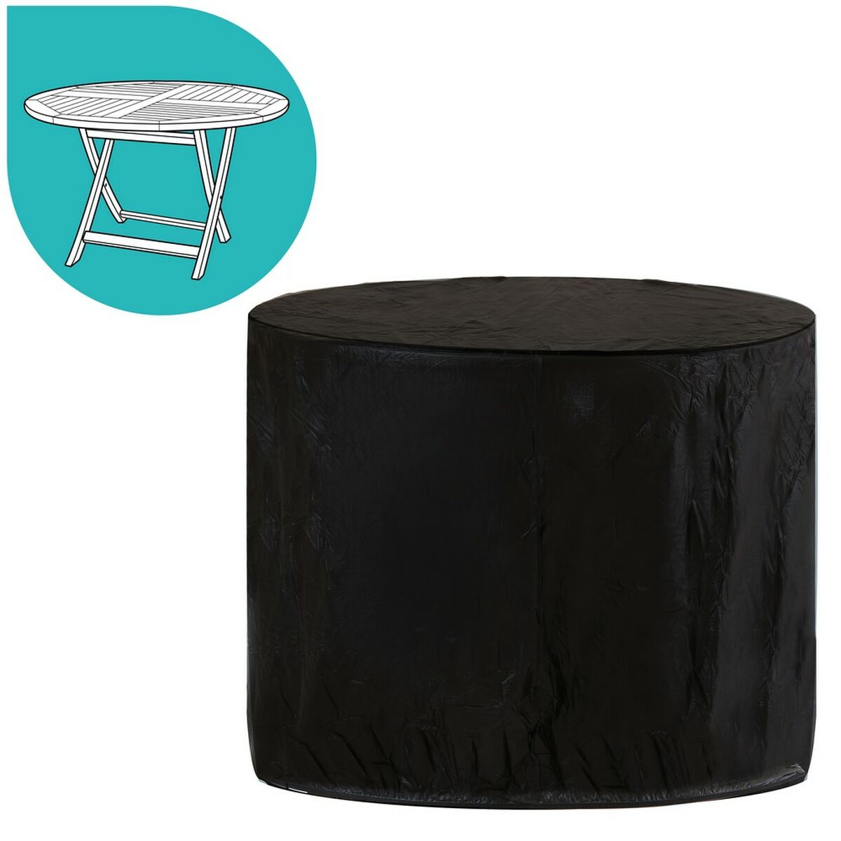 Protective Case Table Black PVC 100 x 100 x 75 cm