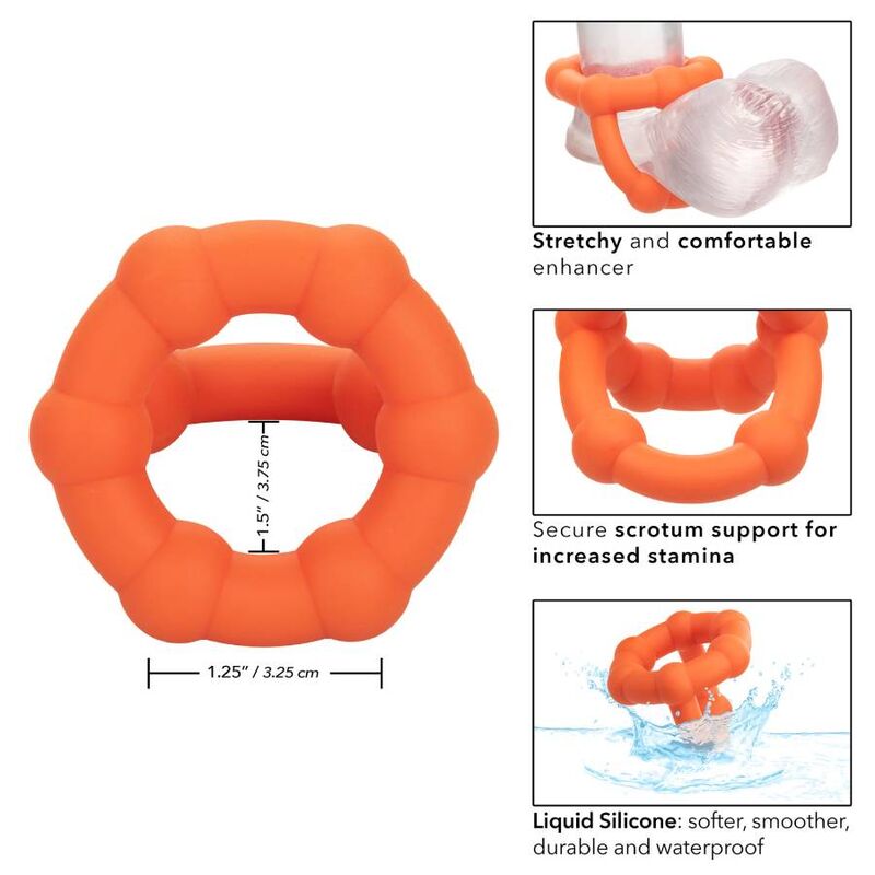 CALIFORNIA EXOTICS ALPHA ALL STAR RING ORANGE CALIFORNIA EXOTICS ALPHA ALL STAR RING ORANGE
