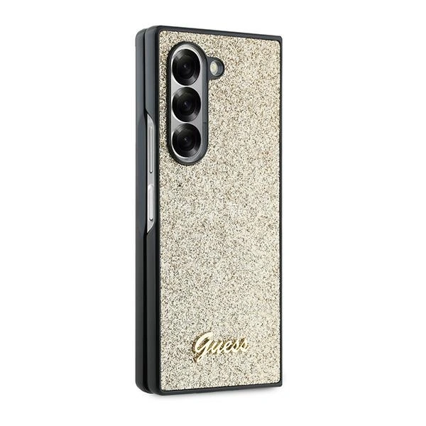Case Guess GUHCZFD6HGGSHD Samsung Galaxy Z Fold6 4G Glitter Script gold