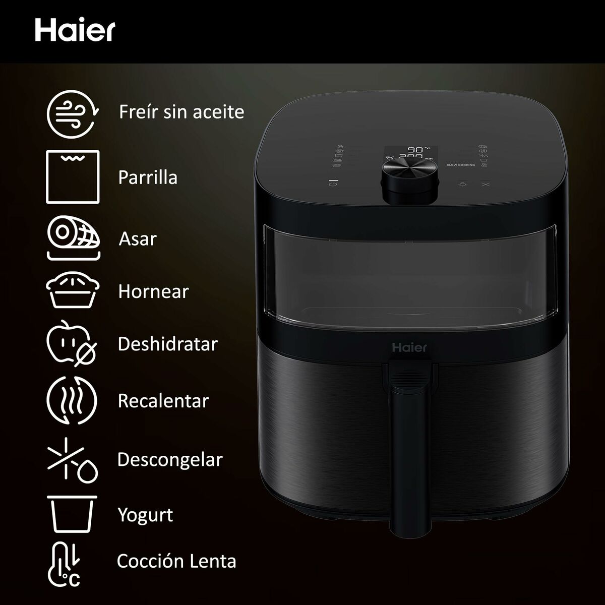 Air Fryer Cecotec HAF5TWA 011 Black 2000 W 6,5 L Air Fryer Cecotec HAF5TWA 011 Black 2000 W 6,5 L