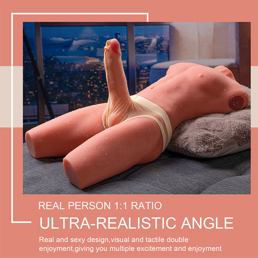 XISE - JASON HALF BODY REALISTIC MALE TORSO WITH THRUSTING AND VIBRATION 55 CM XISE - JASON HALF BODY REALISTIC MALE TORSO WITH THRUSTING AND VIBRATION 55 CM