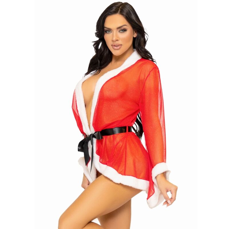 LEG AVENUE - SEXY CHRISTMAS LINGERIE COSTUME SANTA RED M/L