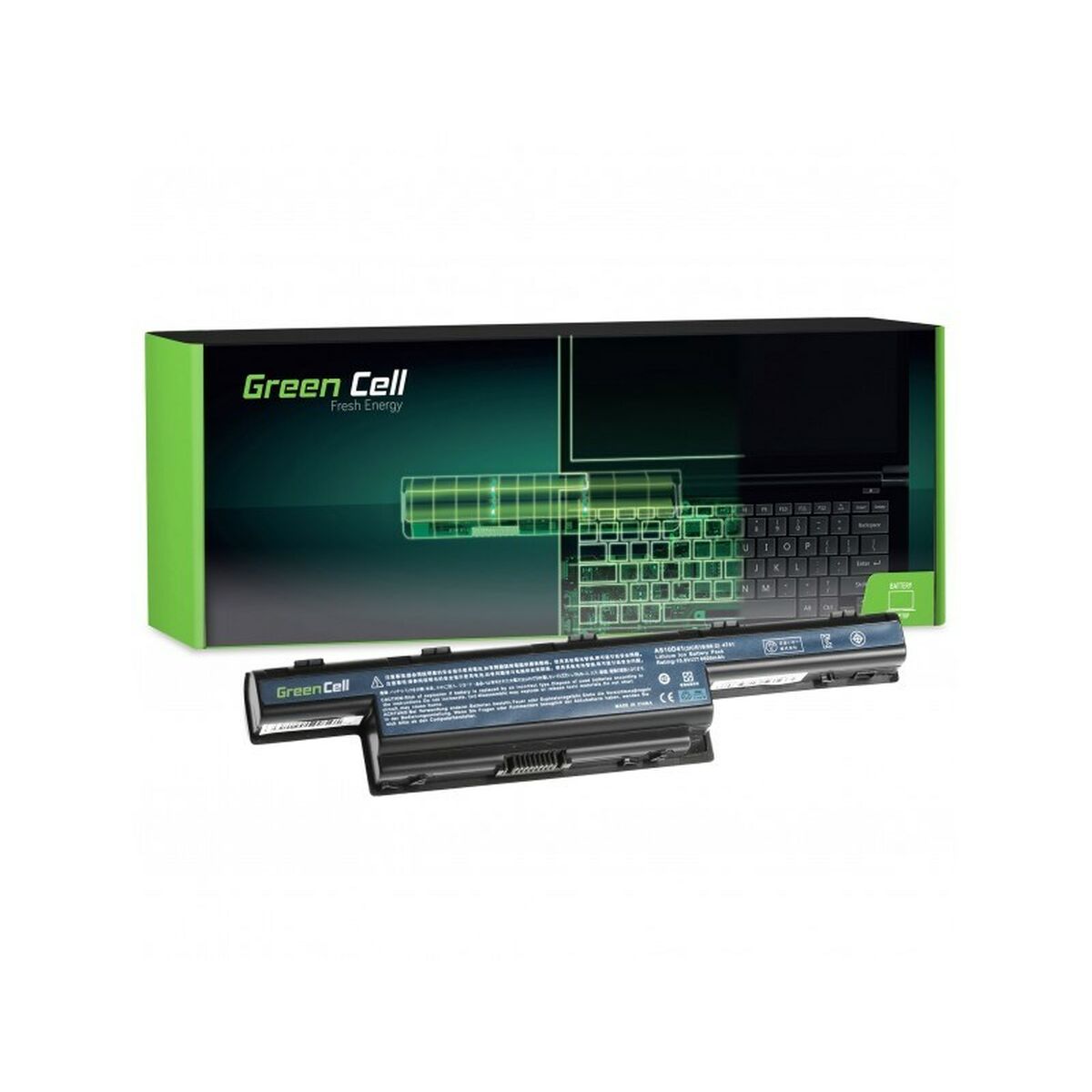 Notebook Battery Green Cell AC07 Black 6600 MAH