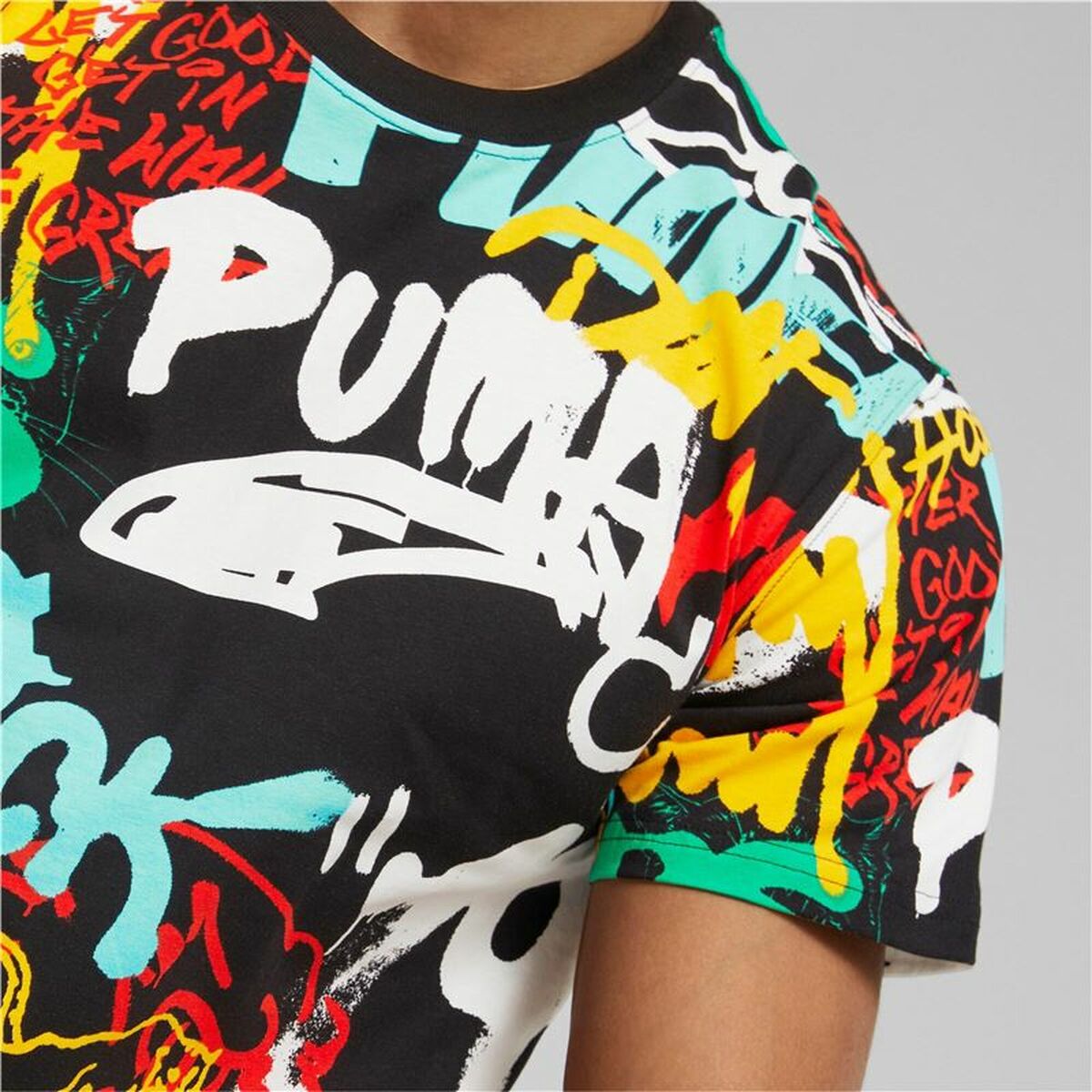 T-shirt Puma Graffiti Black Unisex T-shirt Puma Graffiti Black Unisex