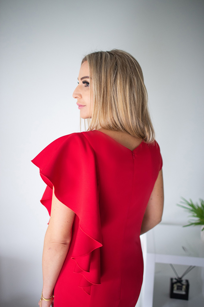 Cocktail dress model 125612 Jersa  red