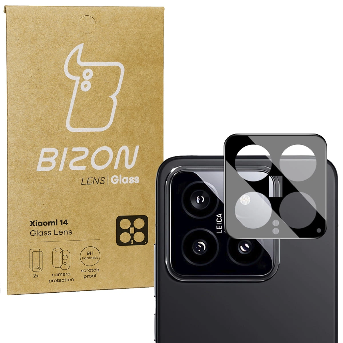 Bizon Glass Lens Xiaomi 14 [2 PACK]