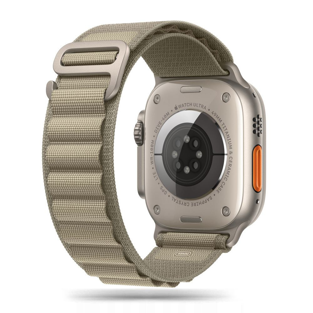 Tech-Protect Nylon Pro Apple Watch 4/5/6/7/8/9/SE/Ultra 1/2 42/44/45/49mm titanium/olive