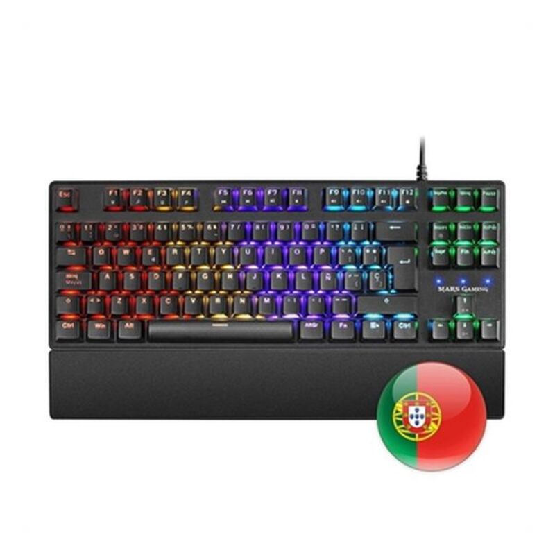 Gaming Keyboard Mars Gaming MKXTKLR Black