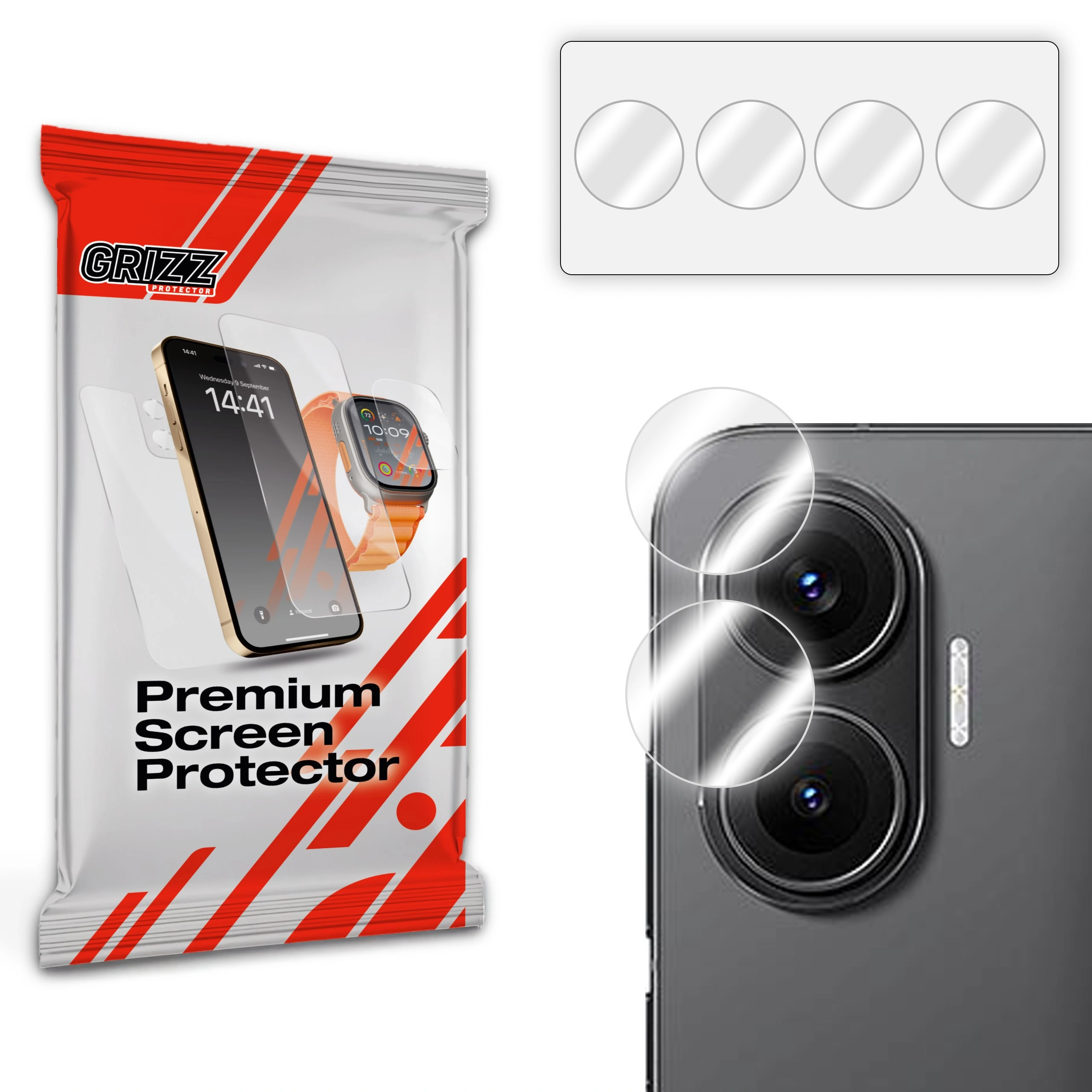 Szkło na aparat GrizzGlass HybridGlass Camera do Xiaomi Redmi Turbo 4 Pro