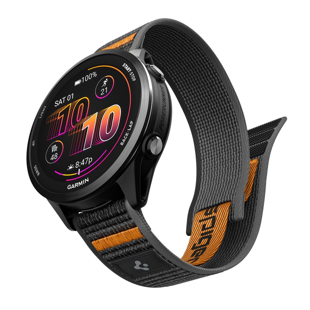 Pasek Spigen Athlex Air Garmin Quick Release 22mm Active Black/orange