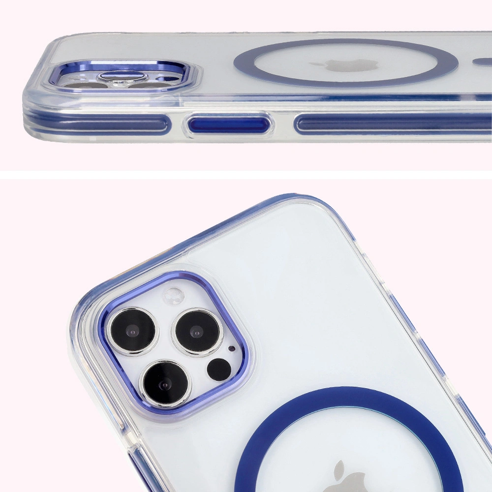 Bizon Case Marco Apple iPhone 12 Pro / 12 clear with blue frame