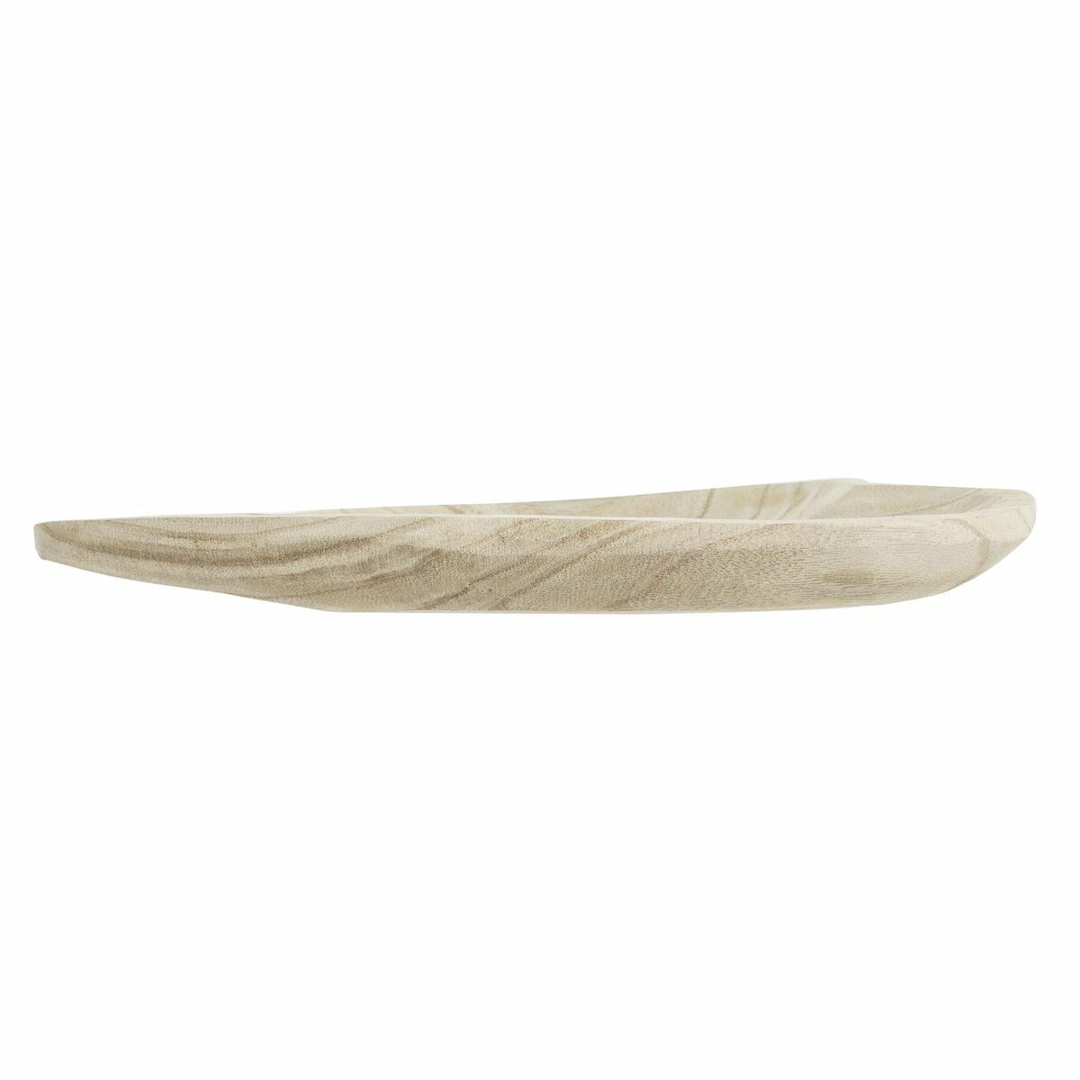 Snack tray DKD Home Decor Natural Heart Light brown Tropical 35 x 24 x 4 cm