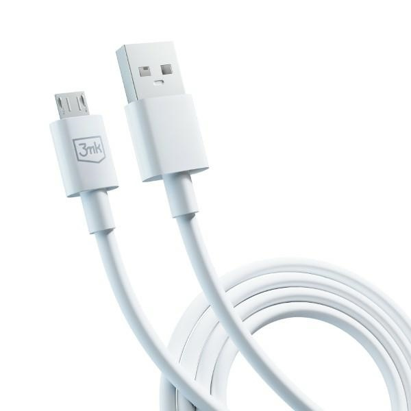 3MK cable Hyper USB-A / microUSB 1.2m 5V 2.4A white