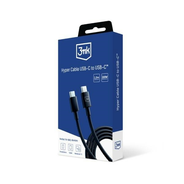3MK cable Hyper USB-C / USB-C 100W 1.2m black