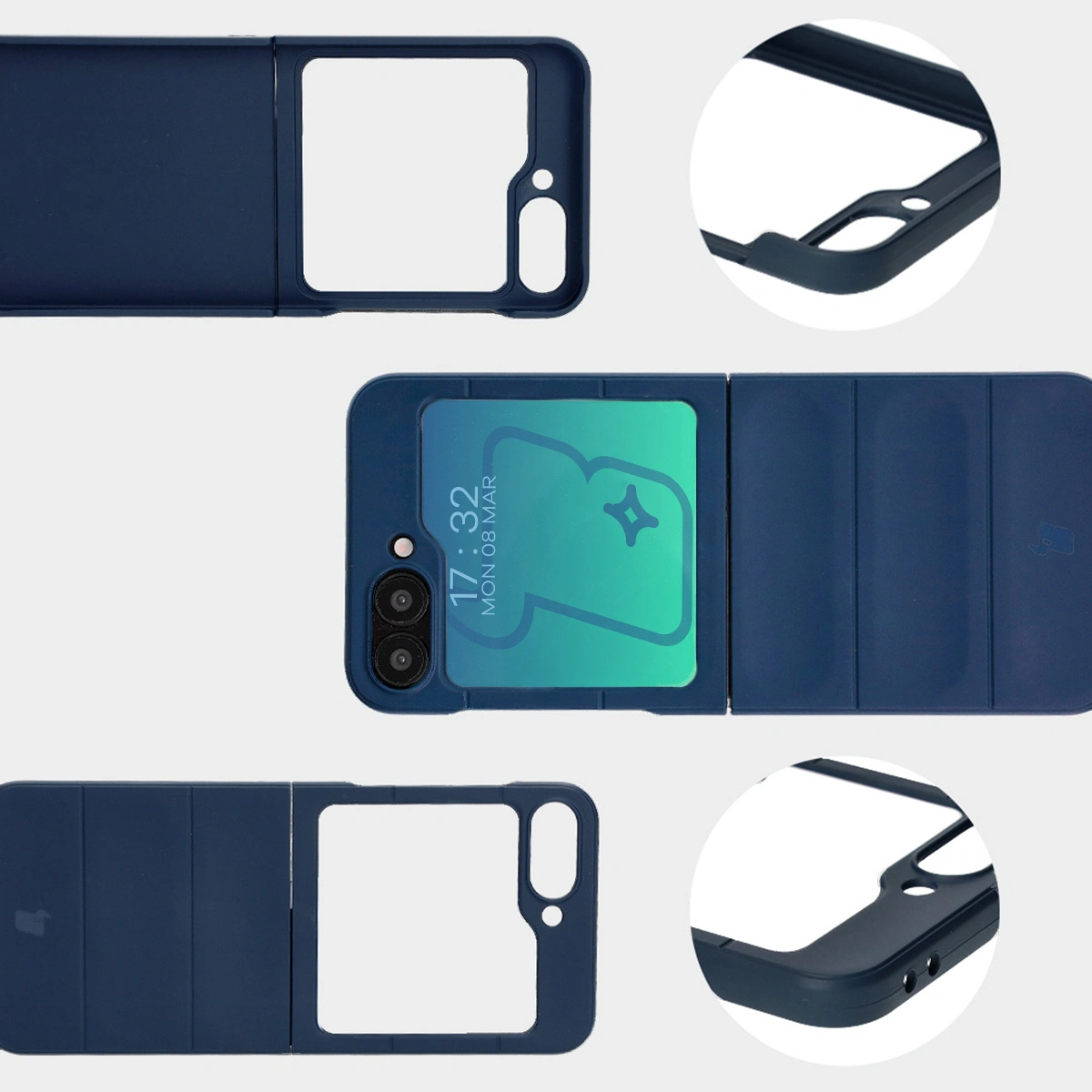 Bizon Case Tur Samsung Galaxy Z Flip6 navy blue