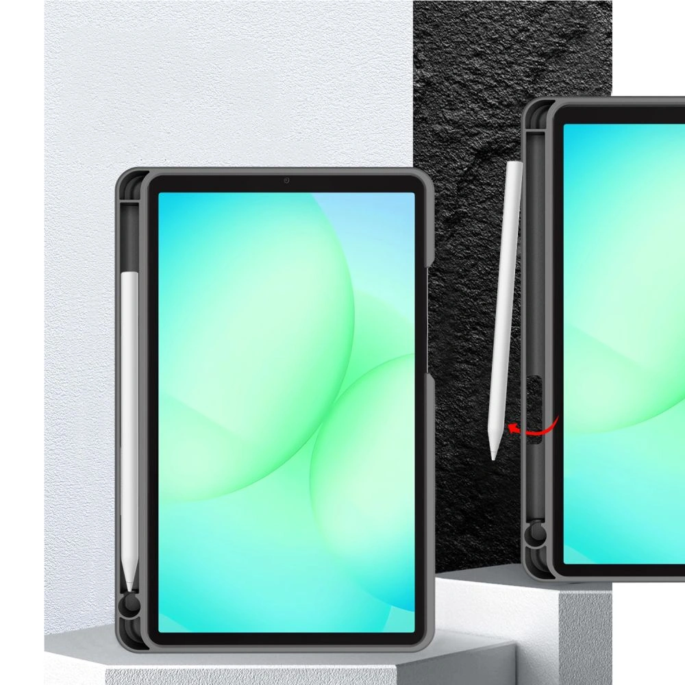 Etui Tech-Protect SmartCase Pen Canvas do Samsung Galaxy Tab A9 / A11 8.7 X110 / X115 / X133 / X135 Charcoal Grey