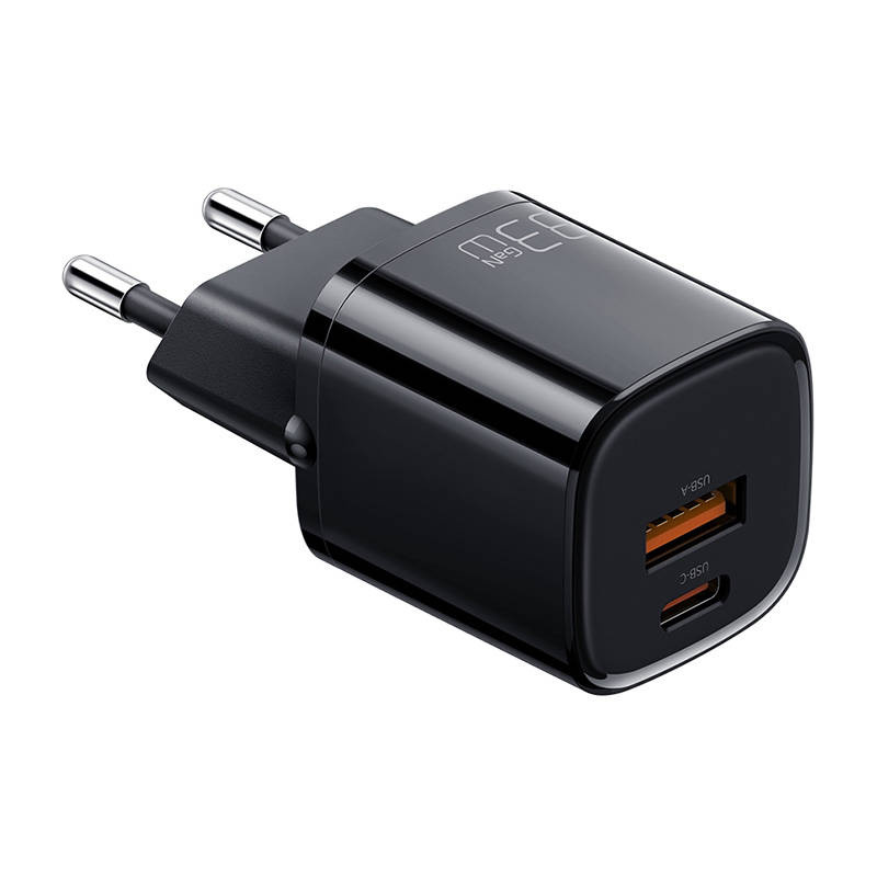 Mcdodo CH-0151 Nano GaN Wall Charger, USB + USB-C, 33W (black)