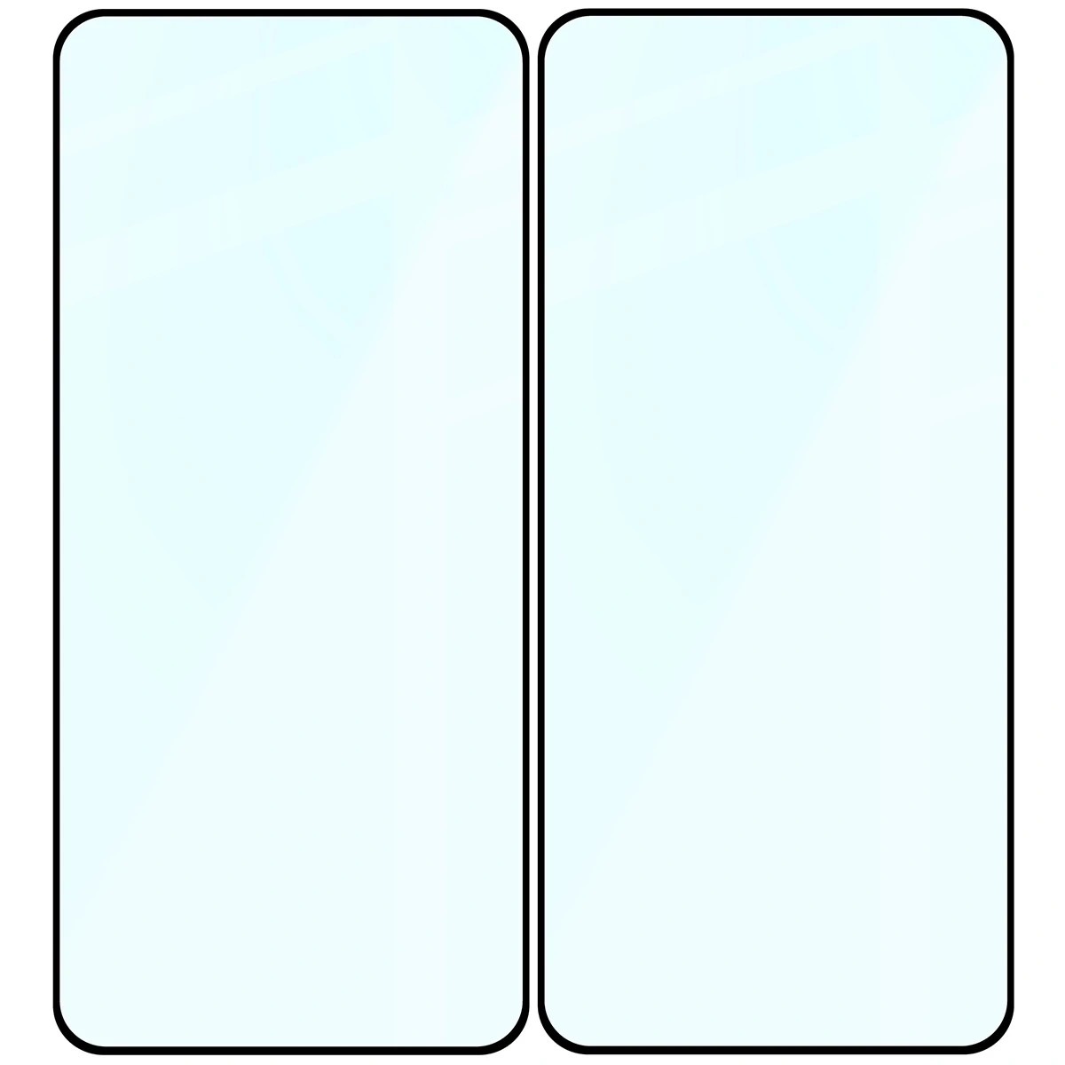 Szkło hartowane Bizon Glass Edge Duo do Xiaomi 12T / 12T Pro czarna ramka [2 PACK]