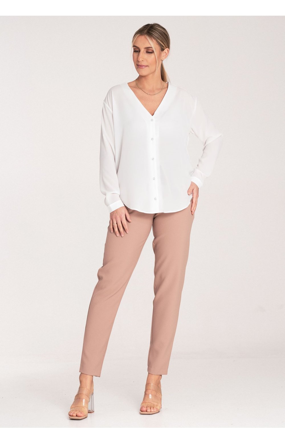  Women trousers model 204299 Figl  beige
