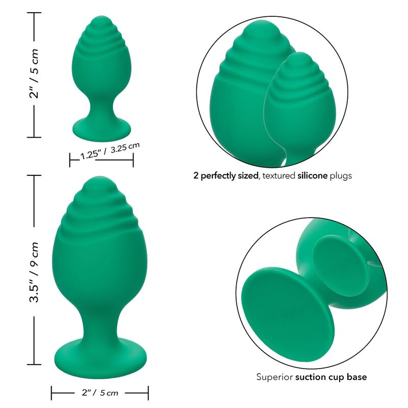 CALEX CHEEKY BUTTPLUG - GREEN