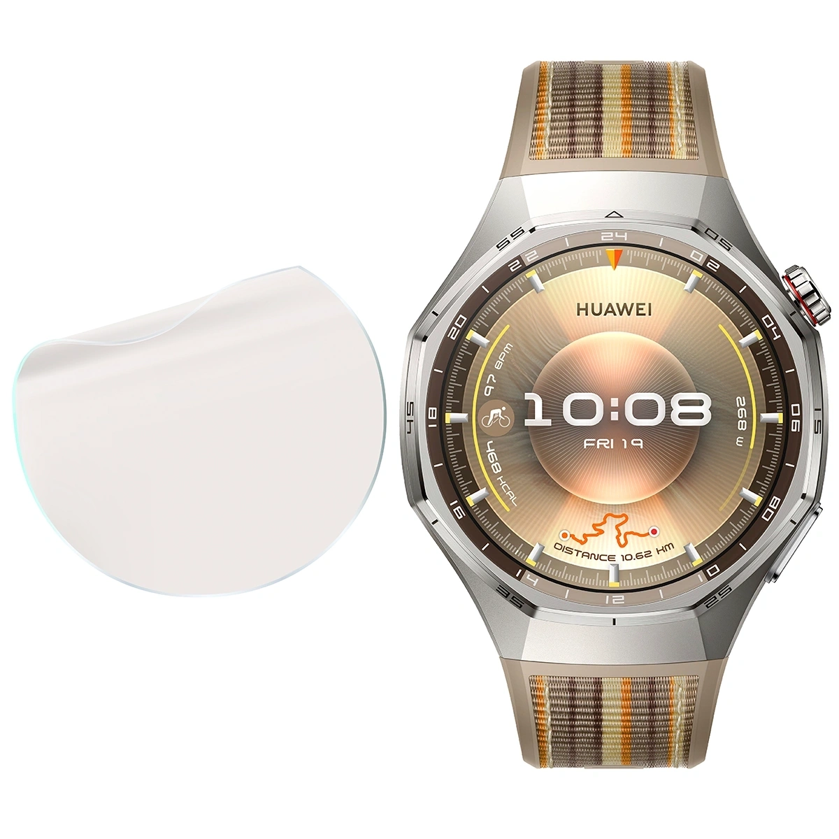 Folia matowa Bizon Glass Watch Film Sun do Huawei Watch GT6 Pro 46mm