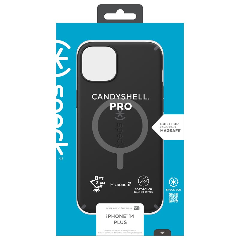 Speck CandyShell Pro + MagSafe MICROBAN Apple iPhone 14 Plus (Black / Slate Grey)