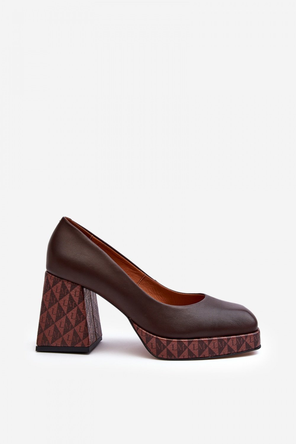  Block heel pumps model 188523 Step in style  brown