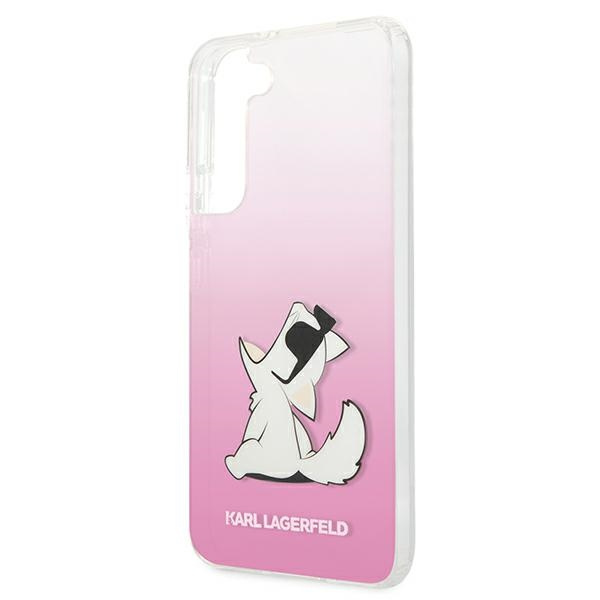 Karl Lagerfeld KLHCS22MCFNRCPI Samsung Galaxy S22+ Plus hardcase pink Choupette Eat