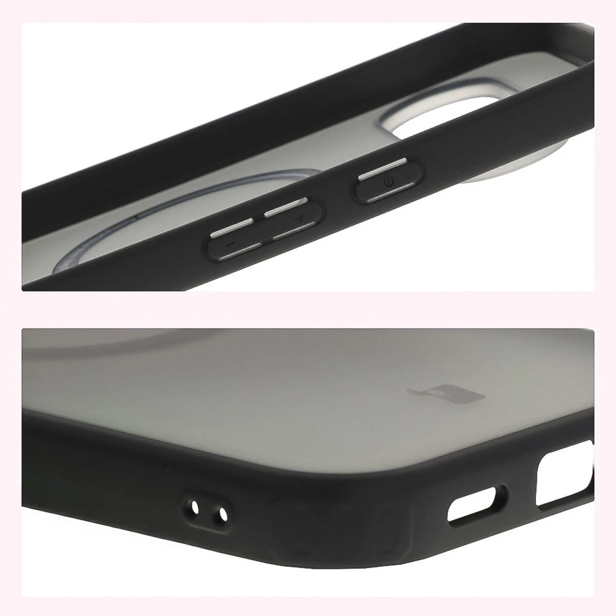 Etui z pierścieniem magnetycznym Bizon Case MatteO do Pixel 10 Pro XL przydymione-czarne