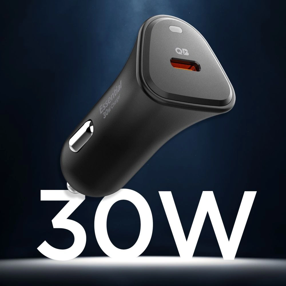 Spigen Essential EV301 1-port USB-C Car Charger 30W Black