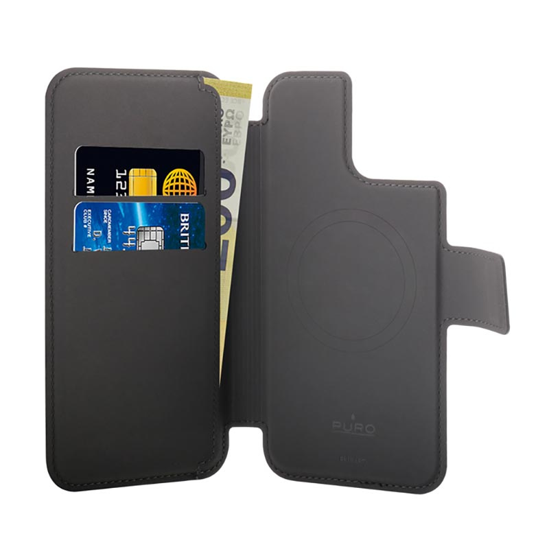 PURO Folio MagSafe Case Apple iPhone 14 Plus/12 Pro Max (black)