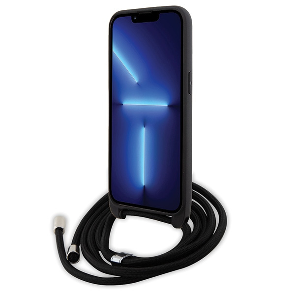 Karl Lagerfeld KLHCP15XSASKNPSK Apple iPhone 15 Pro Max hardcase Crossbody Saffiano Monogram black