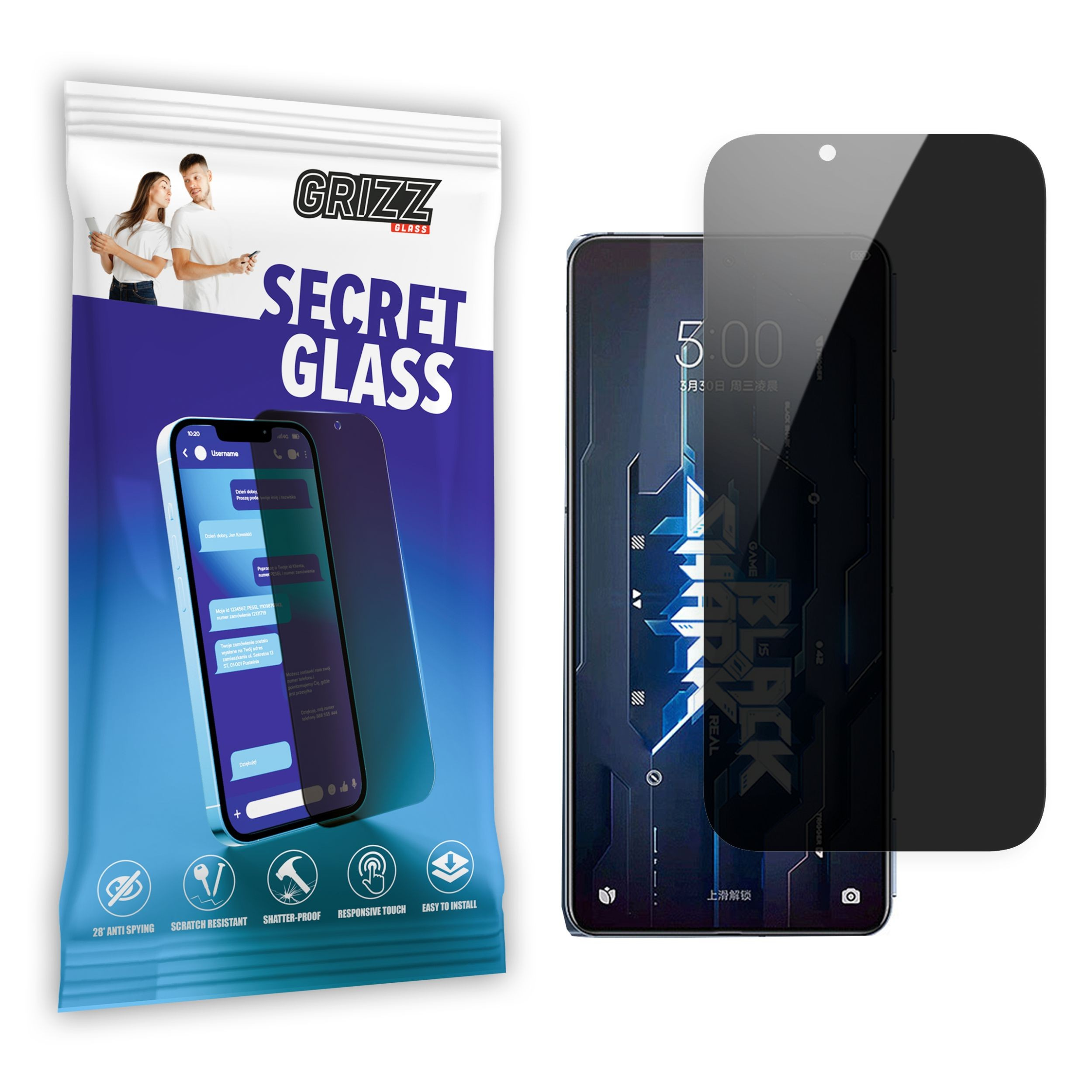 GrizzGlass SecretGlass Xiaomi BlackShark 5