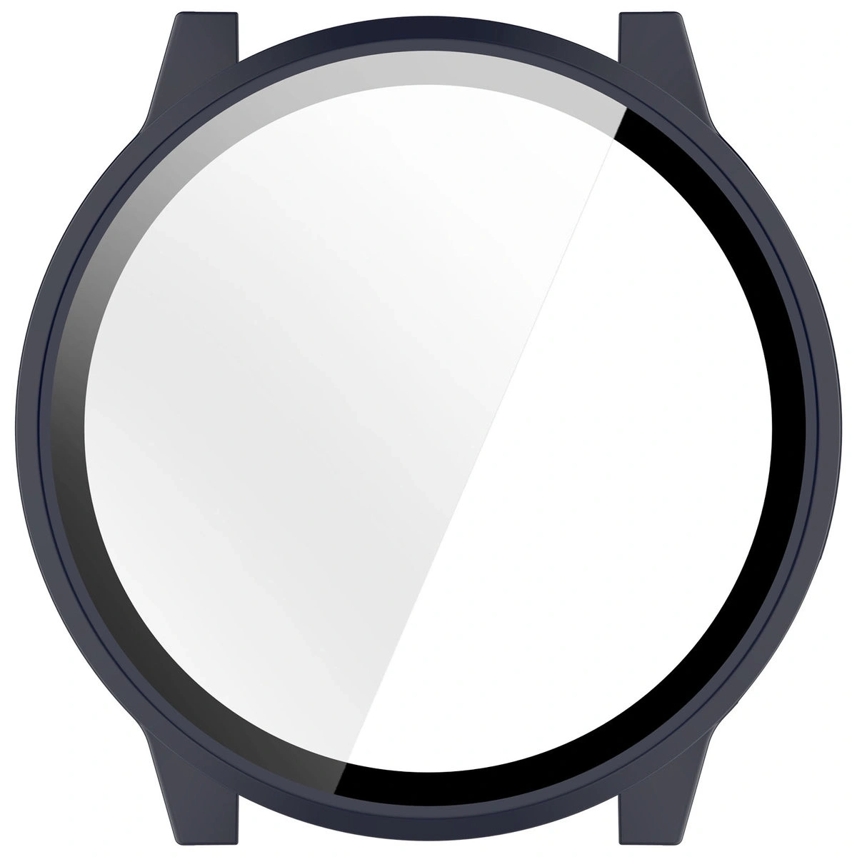 Etui ze szkłem do zegarka Bizon Case+Glass Watch do Garmin Venu 4 41mm ciemnoniebieskie