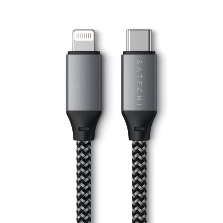 Satechi USB-C / Lightning cable 25cm (space gray)