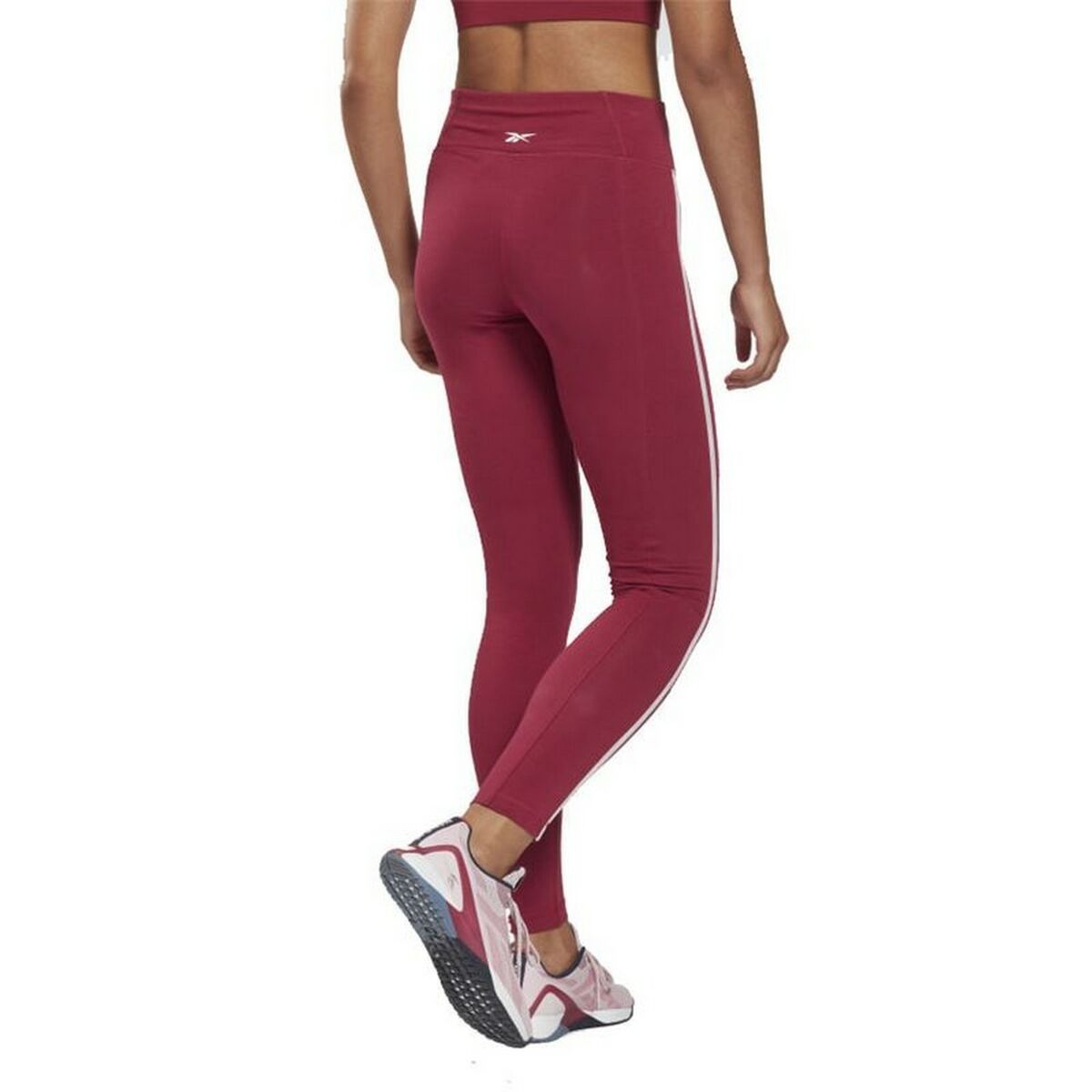 Sports Leggings Reebok  Pping Cotton W Dark Red