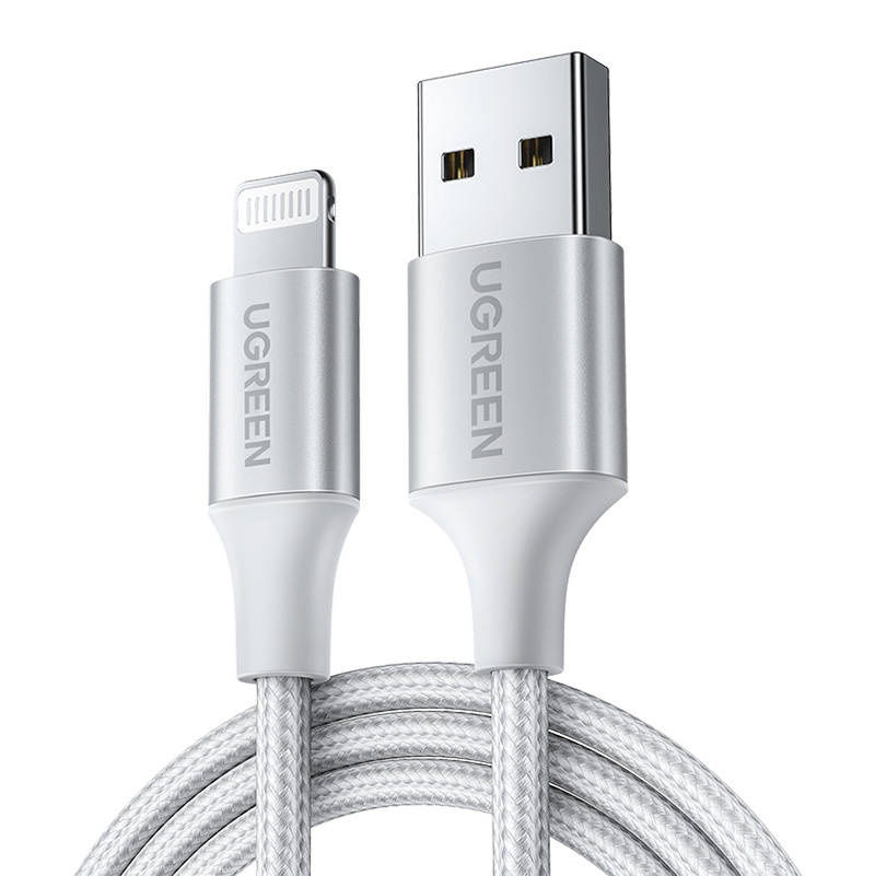 UGREEN US199 USB-A/Lightning Cable 2.4A 2m (silver)