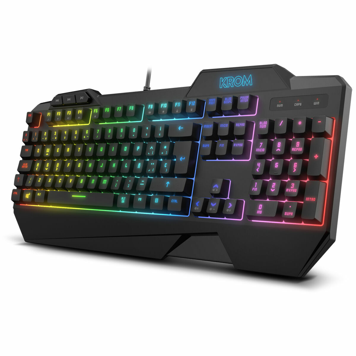 Keyboard with Gaming Mouse Krom NXKROMKRSHRSP Black Keyboard with Gaming Mouse Krom NXKROMKRSHRSP Black