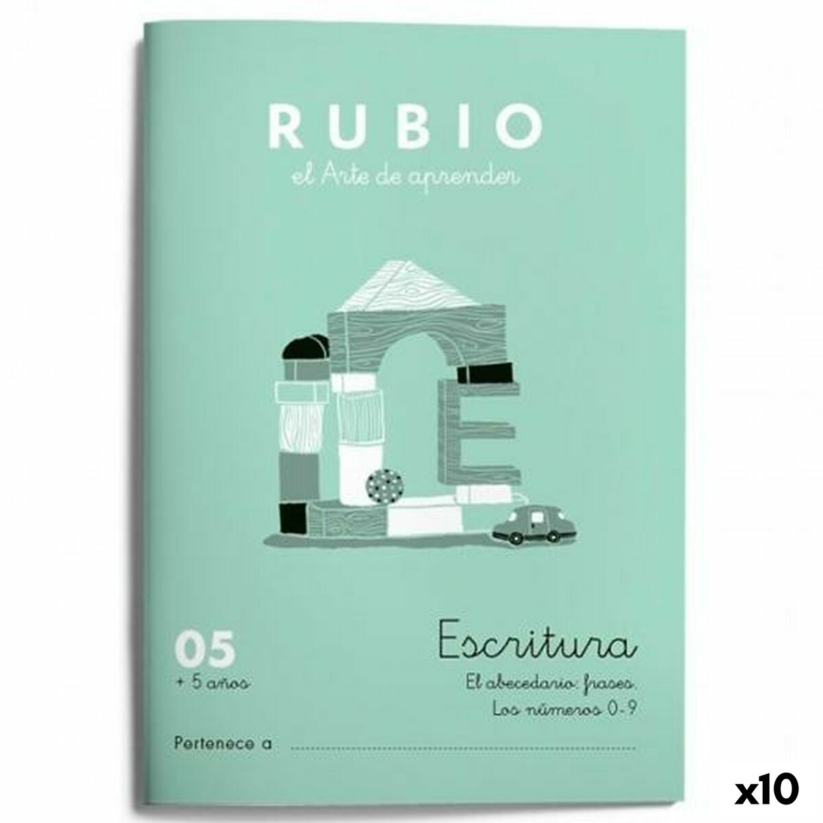 Writing and calligraphy notebook Rubio Nº05 A5 Spanish 20 Sheets (10Units)