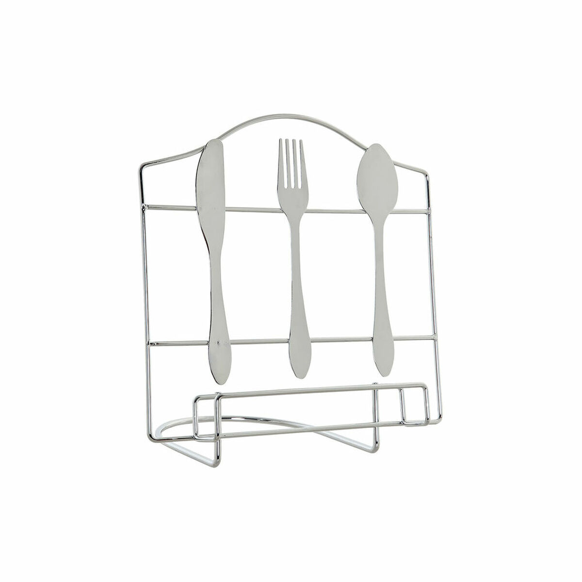 Stand DKD Home Decor Pieces of Cutlery 23 x 15 x 22 cm Silver Metal